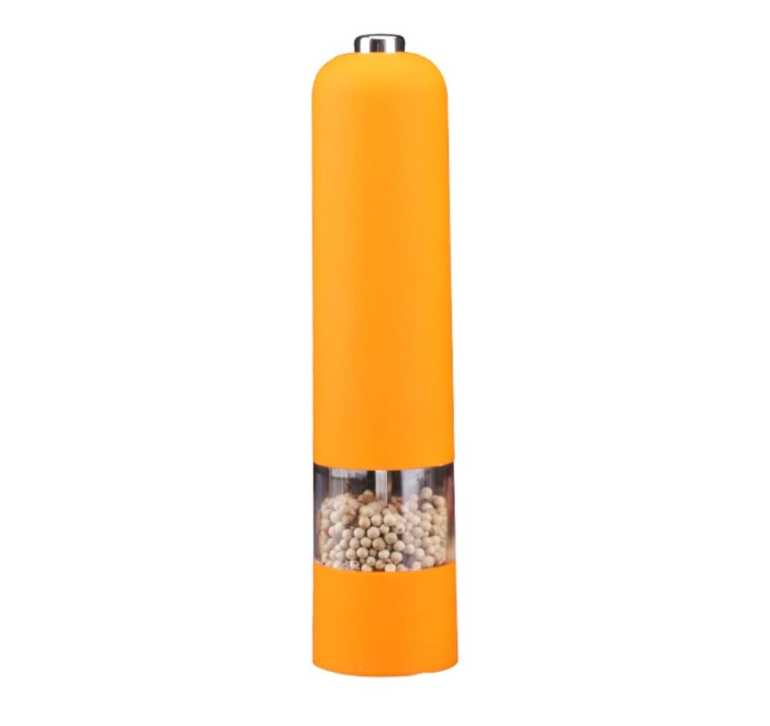 Molinillo Pimienta Molinillo Eléctrico De Sal Y Pimienta, Molinos De Especias ABS Automáticos Que Funcionan Con Pilas Molinillo Sal(Oranje)