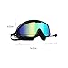 Swim Goggles with Earplugs, Anti-Fog UV Protection Large Frame for Adults
