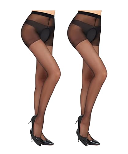 Image of High Waist Sexy Pantyhose Women's Sheer Garter Belt Stockings Suspender Tights