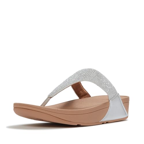 Image of FitFlop Women's LULU Crystal Embellished Toe-Post Sandals