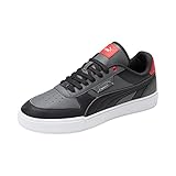 PUMA Men's Caven Sneaker, Dime Flat Medium Gray-Flat Dark Gray-for All Time Red, 13