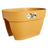 elho Vibia Campana Flower Bridge 40cm Balkonkasten - Honig Gelb