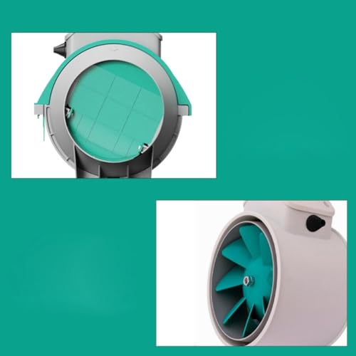 Extractor de aire Yinj1835hh ventilador de conducto industrial para ático, ventilador de extracción para reemplazo de aire interior, tamaño XXL miniatura 4