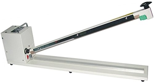 American International Electric AIE-600T2 24" Impulse Sealer, 24 Inches Max. Seal Length, 6 Mil Max. Material Thickness, 2 mm Seal Width, 800 Watts, Sturdy Steel, Lightweight Construction