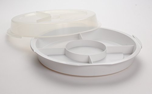 Portable 5 Section Serving Tray w/ Lid