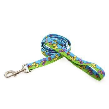 Yellow Dog Design Butterflies Dog Leash 3/8" Wide And 5' (60") Long, X-Large
