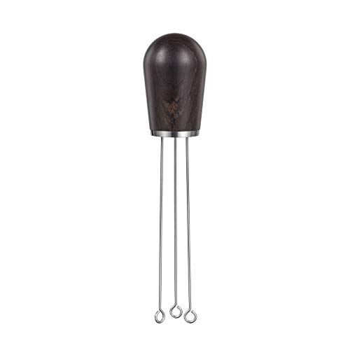 Espresso Coffee Stirrer SANTOW Wood Handle Needle Type Coffee Distribution Tool-Professional Espresso Barista Coffee Tamper Distributor Rosewood