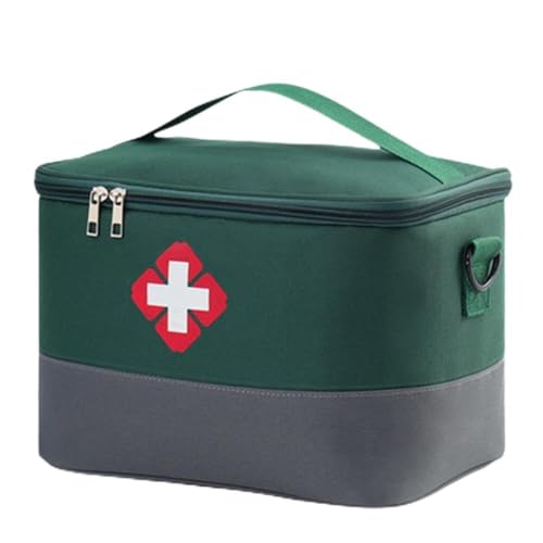 Shinyruo Bolsa de almacenamiento médico de primeros auxilios para el hogar, desinfectante de agua, yodóforo, caja organizadora de heridas, parche I9G9