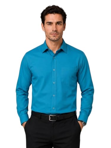 Image of Appel Touch Men's Cotton Blend Formal Shirt Full Sleeves