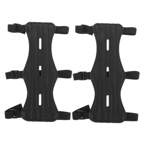 CORHAD 2Pcs Arm Sleeve Wear Resistant Arm Guards for Recurve Shooting Adjustable Comfortable Arm Protector Durable Gear for Traditional Use