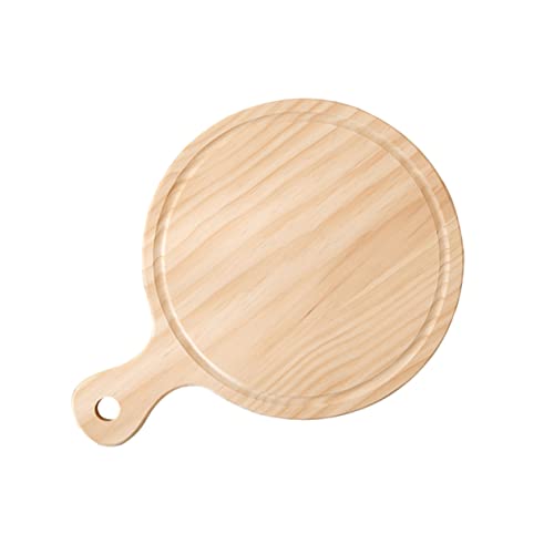 Unomor 25x25x1.6cm Wooden Pizza Peel and Turner Pizza Size Board Spatula Paddle for Pizza and Bread Baking Home Restaurant