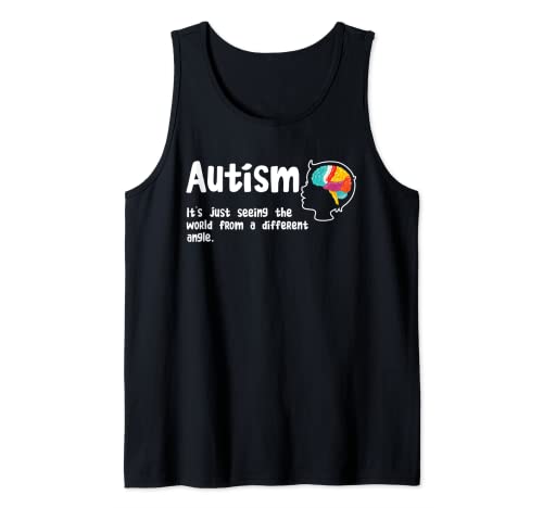 Autism Seeing World From Different Angle Autistic Awareness Tank Top