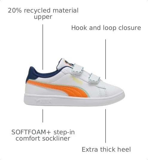 Image of Puma Unisex-Child Smash Hook and Loop