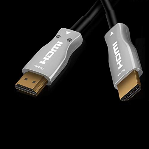 Cavo HDMI 2.0 in fibra ottica 40 m, supporta 4K 60Hz, HDR, HDCP 2.2, 3D, alta velocità 18 Gbps, compatibile con HDTV Box PS3 PS4 Pro Xbox One Home Cinema PC Nintendo Switch DVD TV Box