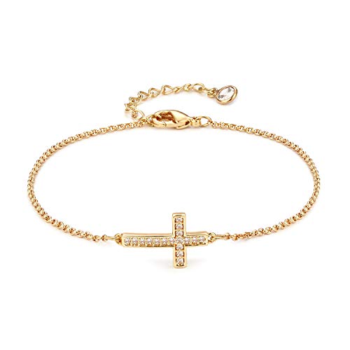 LOYATA Gold Bracelet Gold 14K Gold Filled Dainty Chain Simple Jewelry Gift for Women