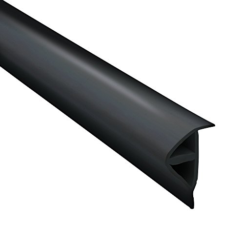 Easyflex Plastic P-Profile Dock Edging Rub Rail For Boat Docks, 25-Feet, Black (5000B-25C) #TOP1
