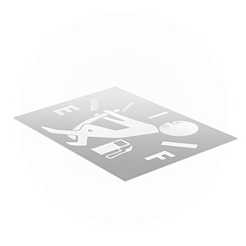 1 Pcs Funny Car Stickers, Pull Fuel Tank Pointer To Full, Reflective Vinyl Car Decal Sticker, Car Styling Decoration Accessories (White) #TOP7