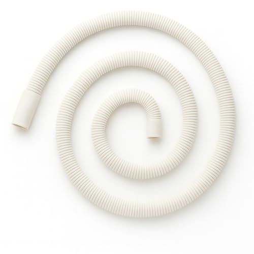 Image of SBD 1 Meter easyfit Washing Machine inlet Pipe | Washing Machine Tap Connector Pipe | Leak-Free Flexible Design Rubber Interface | Water inlet Pipe (Pack Of 1) (White, 1 Mtr)