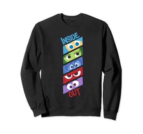 Sweatshirt Disney Pixar Vice-Versa motifs yeux émotions pour adolescent et adulte