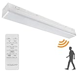 Long Life Lamp Company 20W LED Microwave Sensor Ceiling Batten Light Fitting 2 feet Remote Control Dimmable 6500k MSBL20