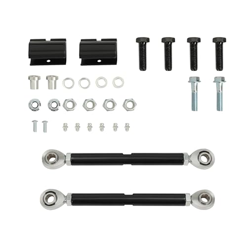 ALMULOO 1.5" High Clearance Rear Upper & Lower A-Arms Compatible with 2009-2014 Polaris RZR S 800 RZR 4 800, Adjustable Control Arm Kit, Powder Coated Steel, Black by ALMULOO - Used condition - Image 4