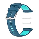 chofit cinturino compatibile con polar vantage v2, cinturino in morbido silicone sportivo di ricambio bicolore per smartwatch vantage v2 (blu-arte)