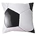 Beavorty Sofa Piłkarska Rzut Poduszka Okładka Vintage Piłka Nożna Okładka Dekoracyjna Płótnie Poduszka Do Sali Piłki Nożnej Kochanek Piłkarski Czarny Biały