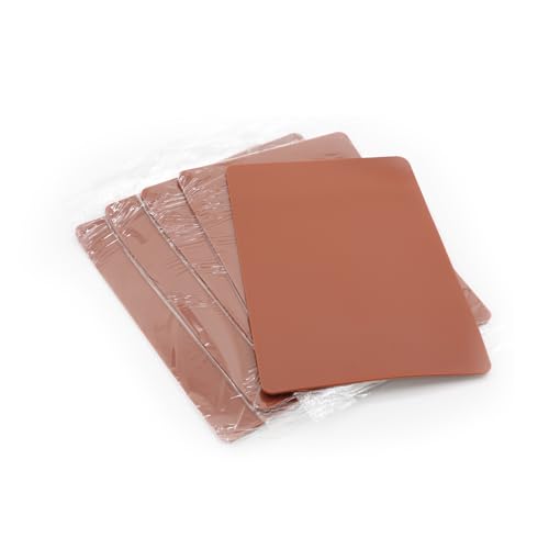 EH Tattoo Practice Skin 5Pcs 8 x 12 Large Size Blank Silicone Double Sides Reelskin Fake Skins Soft Practicing Thick 3mm for Beginners Artists (Dark 8*12)