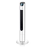 Configuración de 3 velocidades: el elegante ventilador de torre con panel de control te permite elegir entre configuraciones de baja, media o alta velocidad