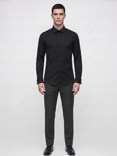 Erkek Gömlek - Slim Fit Pamuklu Esnek Kumaş