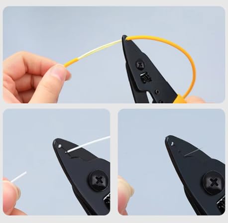 FTTH Drop Cable Jacket Stripper and Three Hole Fiber Optic Cable Stripper Stripping Plier, Fiber Tool Kit - Image 4