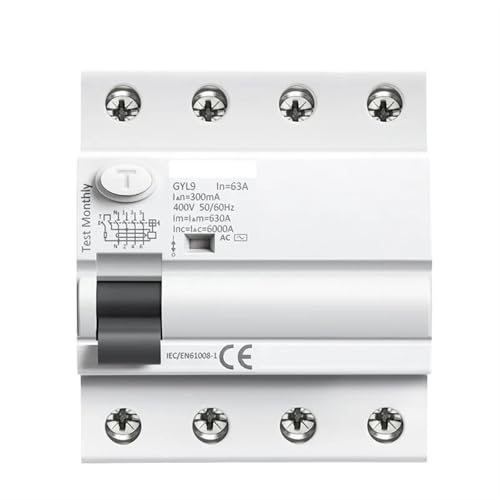 Disjoncteur différentiel électromagnétique protégeant les lignes AC 4P