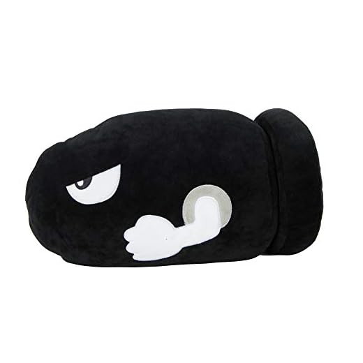 TOMY T12957A Bullet Mocchi Mocchi (Large), Nintendo Mario Kart Mocchi Mocchi plyschleksak kudde i 40 cm i storlek. Perfekt för barnrummet eller soffan, för spädbarn, barn och nintendo fans