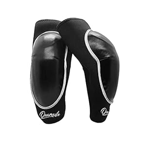 Muay Thai MMA Thai Elbow Protector Elbow Protector Tendinite Elbow Guard (Black*Black, Single)