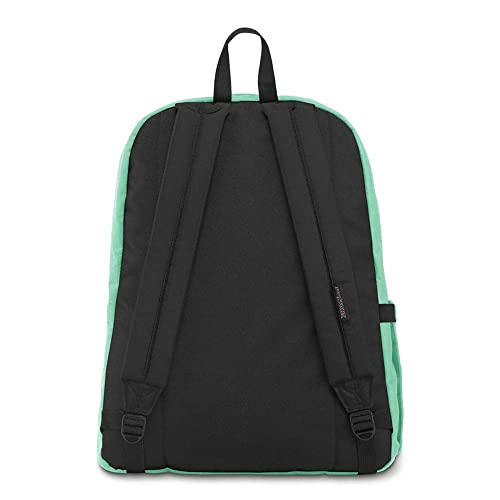 Image of JanSport SuperBreak Plus Backpack with Padded 15-inch Laptop Sleeve and Integrated Bottle Pocket - Spacious and Durable Daypack for Work and Travel - Mint Chip