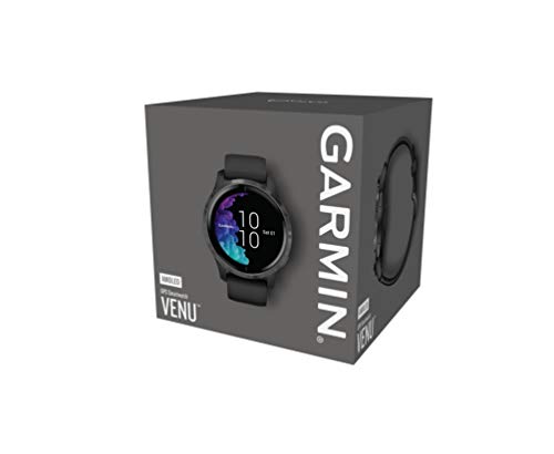 Relógio GPS c/Monitor Cardíaco no Pulso Garmin VENU Preto AMOLED