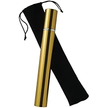 Howard Miller Memorial Brass Cremation Urn Necklace for Ashes | Wooden Cylinder Memorial Pendant Keepsake Jewelry | Secure Screw Lid Ash Holder Tube | Elegant Brass Memory Necklace for Men, Women
