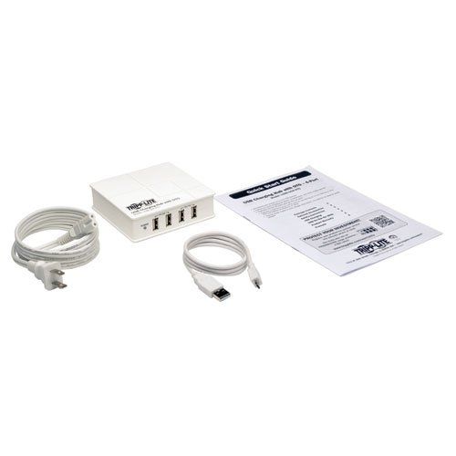 TRIPP LITE Hub de carregamento USB de 4 portas com hub OTG e tablet smartphone iPad (U280-004-OTG),