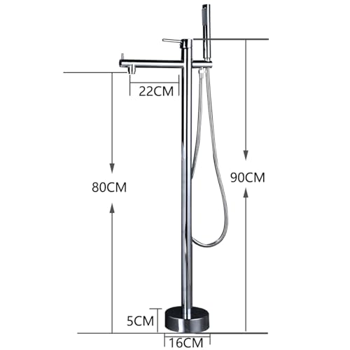 Robinet de douche pivotant 360 avec flexible pour bain relaxant