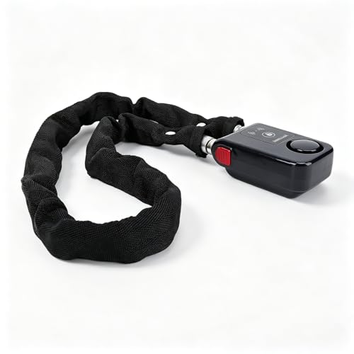 Bluetooth Chain Lock, Keyless App Unlock with Vibration Alarm, Waterproof Smart Lock for Electric Bike Motorcycle