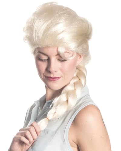 Maxwigs Elsa Ice Queen - Platinum Blonde Long Braided Hairpiece