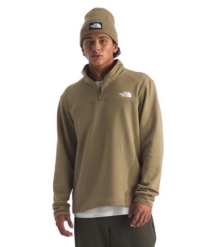 Image of THE NORTH FACE mens Cedar Trail Grid Fleece Quarter Zip Jacket | Cold Weather Top With Durable, Reinforced Bindings