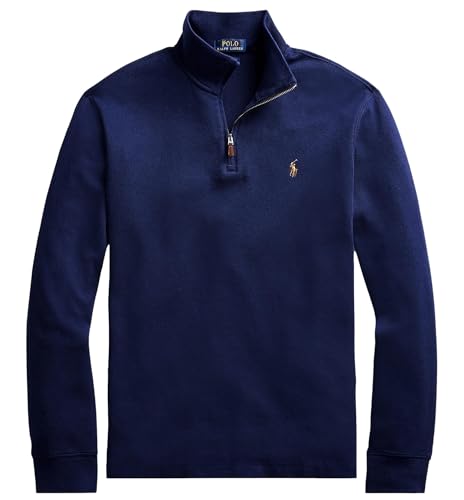 Polo RL Men's Big and Tall Half Zip Mock Sweatshirt - Product Details
