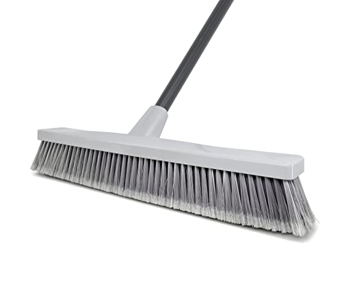 Radley & Stowe Push Broom With Dual-Textured Bristles | 18” Wide | Heavy Duty For Indoor & Outdoor Cleaning #TOP4