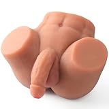 7.5LB Small Dildo Male Sex Doll Torso Realistic Anal for Men, Gay Sex Doll Male Masturbator Stroker with Realistic Penis Butt Ass Testicles, Male Sex Dolls Adults Toys for Men, Ass Toy TPE Sex Doll