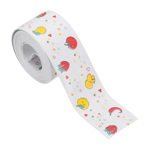 Image of PATIKIL Caulk Tape Waterproof Self Adhesive, PVC Toilet Caulking Sealant Strip Bathtub Caulk Sealing Strip Tape for Bathroom Kitchen Countertop, Fruit (1.5 Inch x 10.5 Ft)
