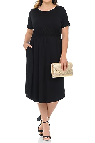 Pastel by Vivienne Women's Midi Dress with Pockets...