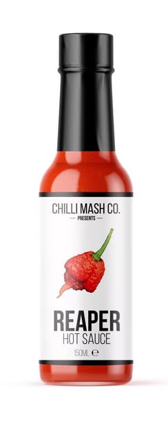 Chilli Mash Company - Carolina Reaper Hot Chilli Sauce - 5.07oz / 150ml Glass Bottle