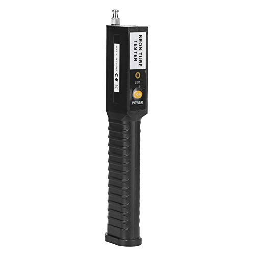 Image of Neon Tube Tester Portable Handheld Battery Powered Detector with Retractable Antenna and LED Indicator Quick Lamp Diagnosis for Electricians Home Inspection ABS 1pc