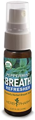 Herb Pharm Breath Refresher Certified Organic Herbal Fresh Breath Spray, Peppermint image 2